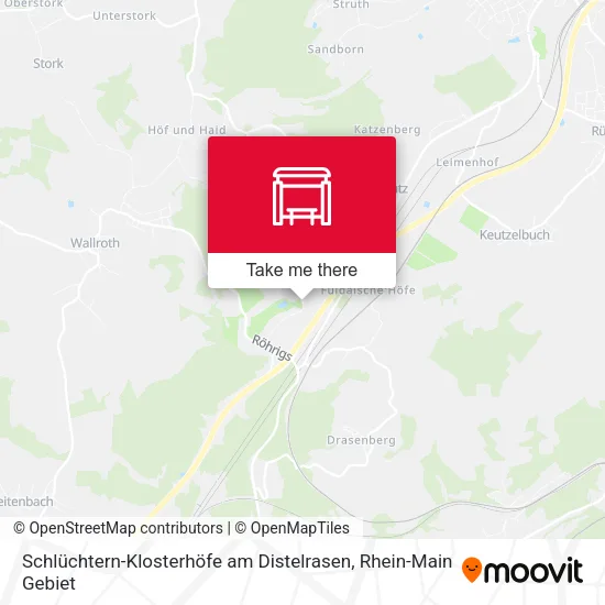 Карта Schlüchtern-Klosterhöfe  am Distelrasen