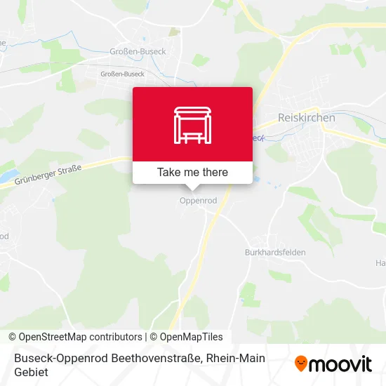 Карта Buseck-Oppenrod Beethovenstraße