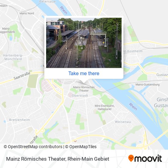 Mainz Römisches Theater map