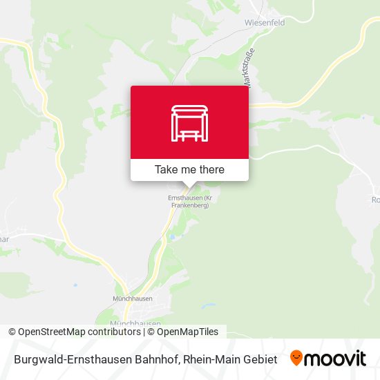 Burgwald-Ernsthausen Bahnhof map