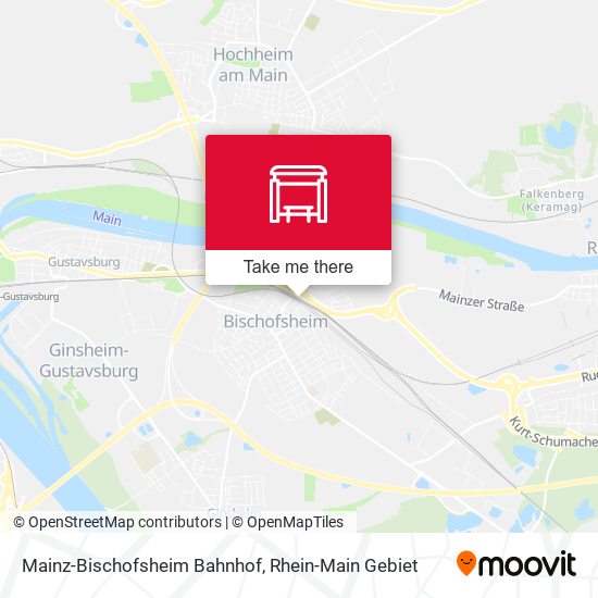 Mainz-Bischofsheim Bahnhof map