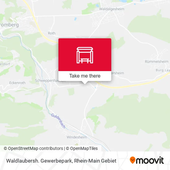 Waldlaubersh. Gewerbepark map