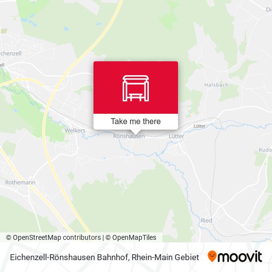 Карта Eichenzell-Rönshausen Bahnhof