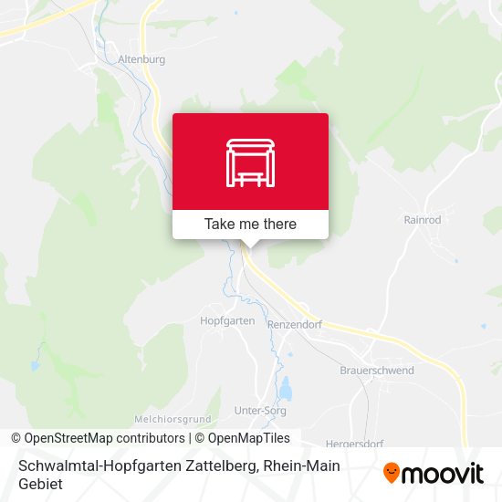Карта Schwalmtal-Hopfgarten Zattelberg