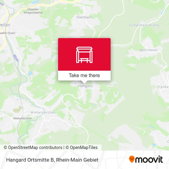 Hangard Ortsmitte B map