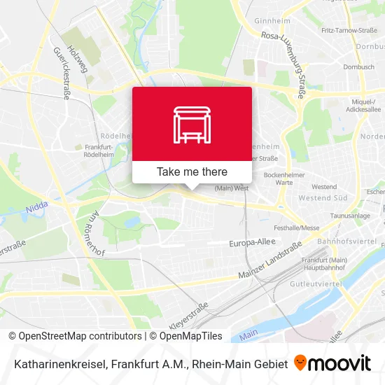 Карта Katharinenkreisel, Frankfurt A.M.