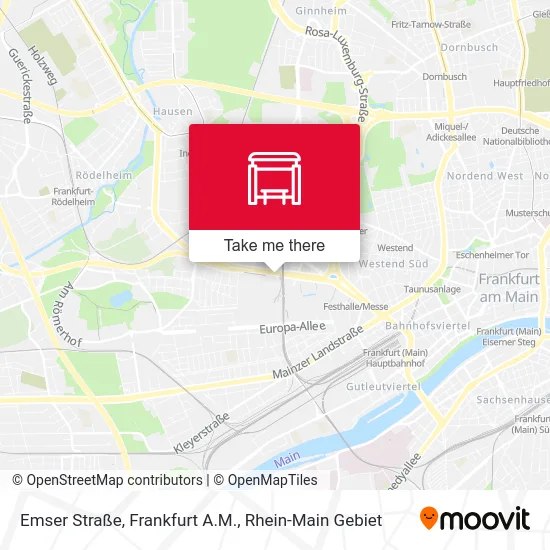 Карта Emser Straße, Frankfurt A.M.