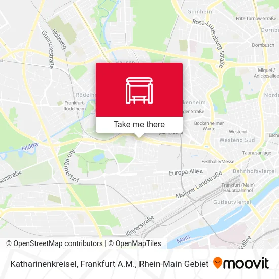 Карта Katharinenkreisel, Frankfurt A.M.