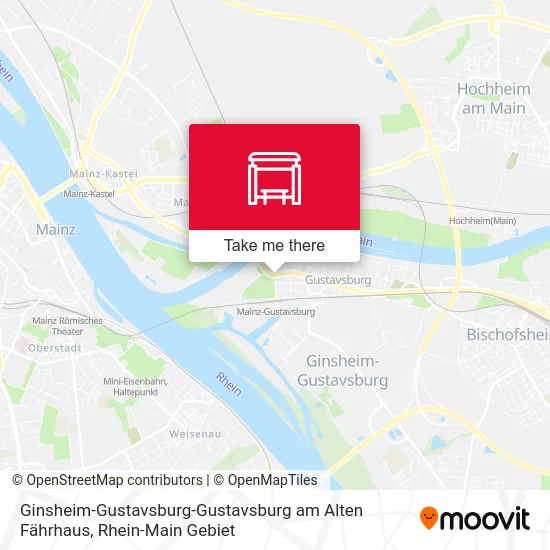 Карта Ginsheim-Gustavsburg-Gustavsburg am Alten Fährhaus