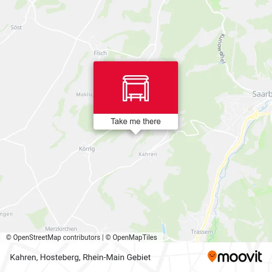 Kahren, Hosteberg map