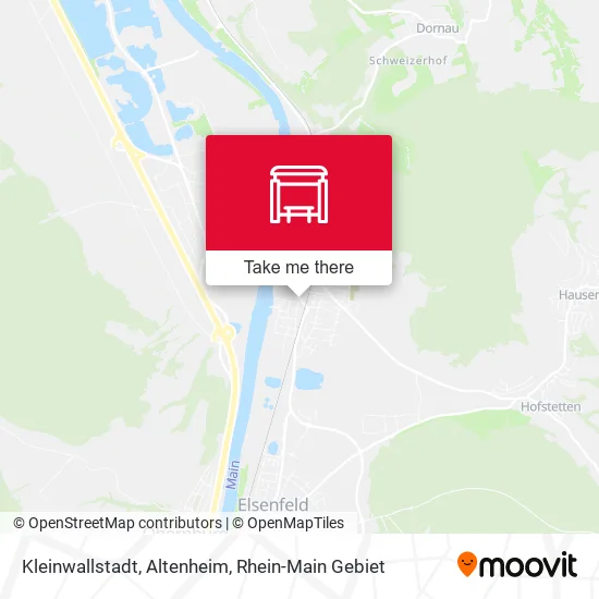 Карта Kleinwallstadt, Altenheim