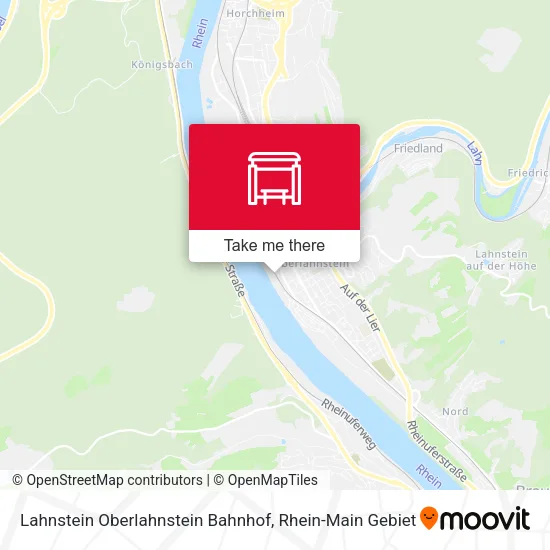 Карта Lahnstein Oberlahnstein Bahnhof