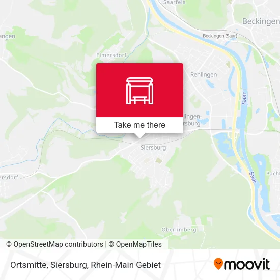 Карта Ortsmitte, Siersburg
