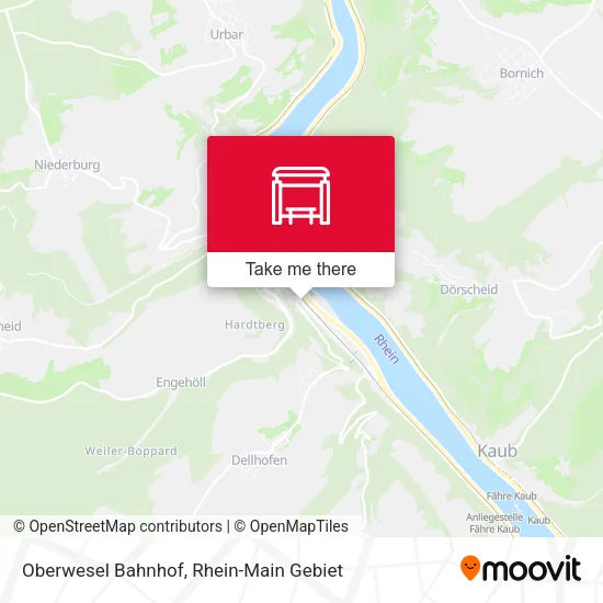 Карта Oberwesel Bahnhof