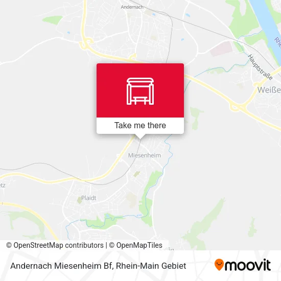 Карта Andernach Miesenheim Bf