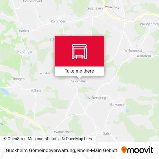 Карта Guckheim Gemeindeverwaltung