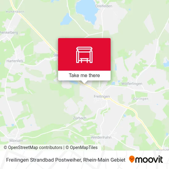 Freilingen Strandbad Postweiher map