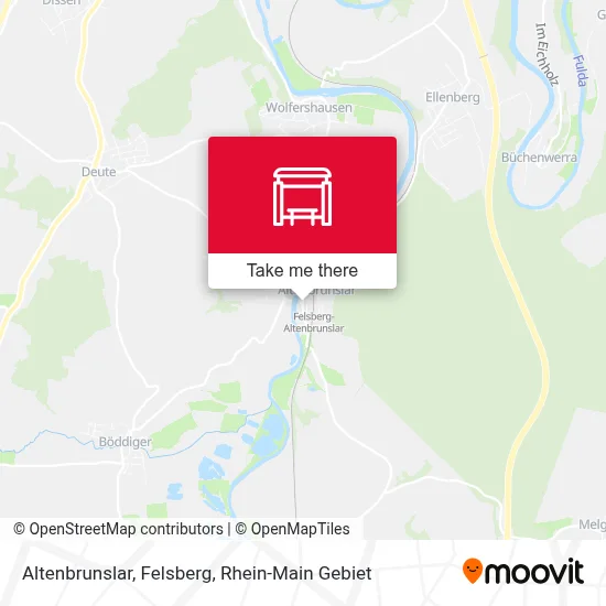 Altenbrunslar, Felsberg map