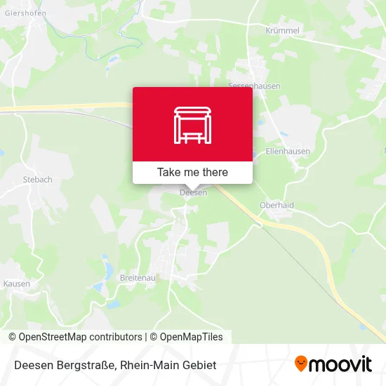Deesen Bergstraße map