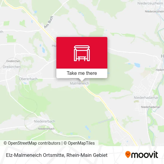 Карта Elz-Malmeneich Ortsmitte