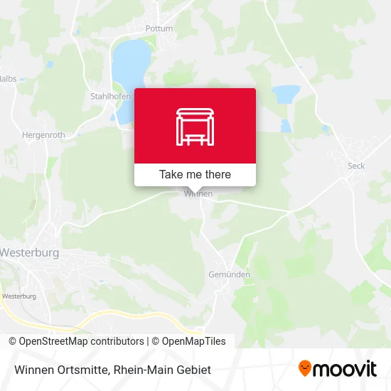 Winnen Ortsmitte map