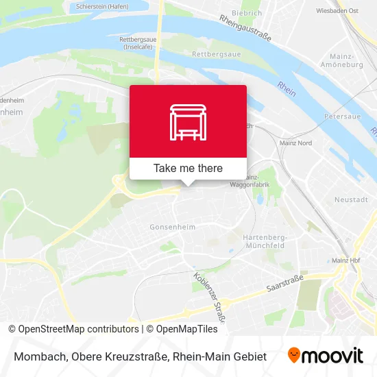 Карта Mombach, Obere Kreuzstraße