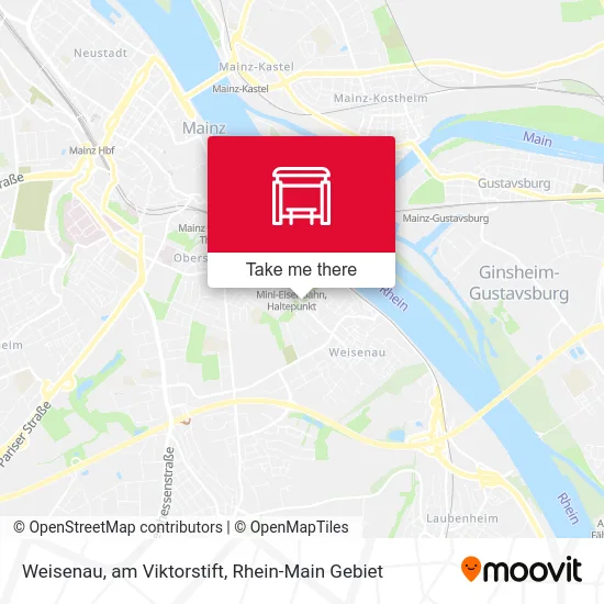 Карта Weisenau, am Viktorstift