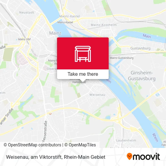 Карта Weisenau, am Viktorstift