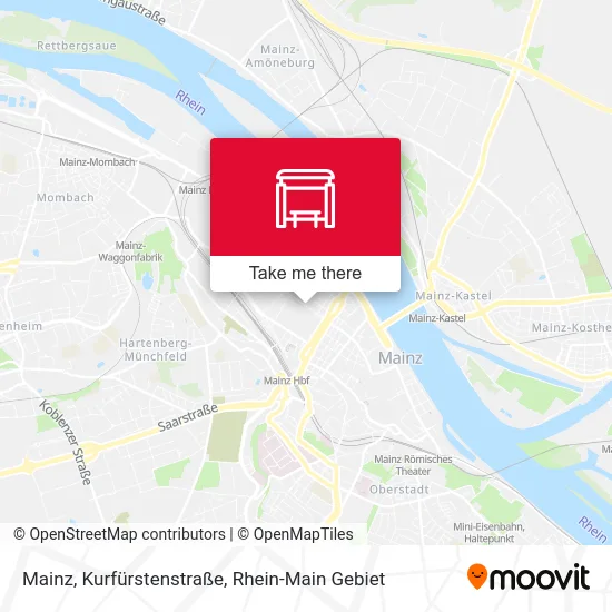 Карта Mainz, Kurfürstenstraße