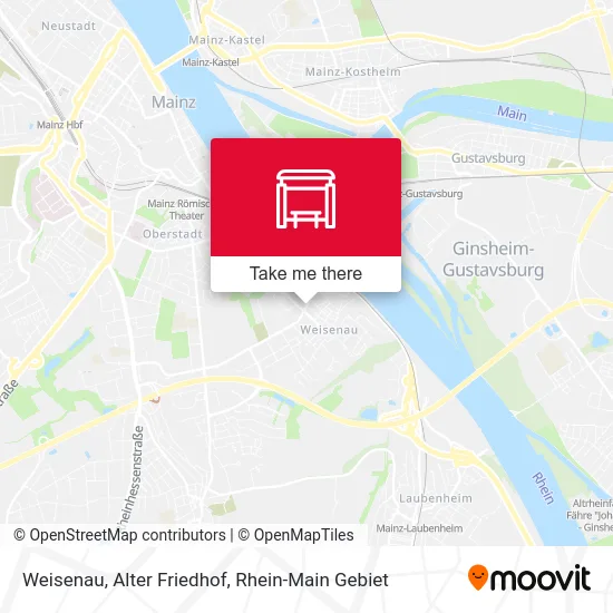 Карта Weisenau, Alter Friedhof