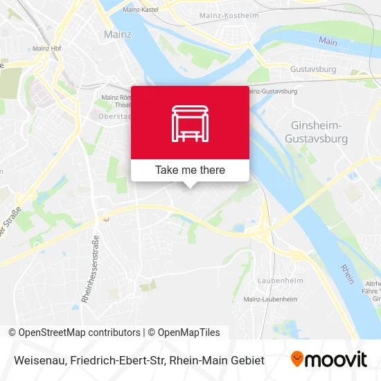 Карта Weisenau, Friedrich-Ebert-Str