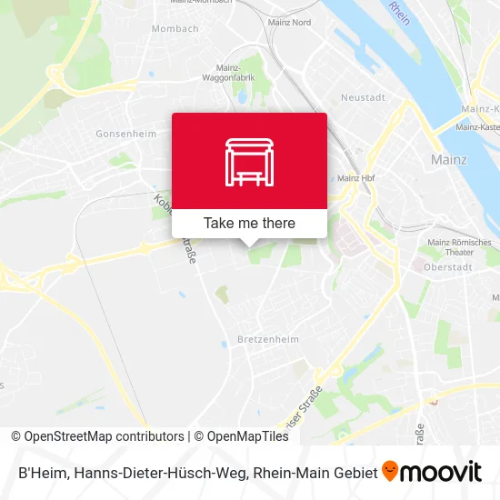 Карта B'Heim, Hanns-Dieter-Hüsch-Weg