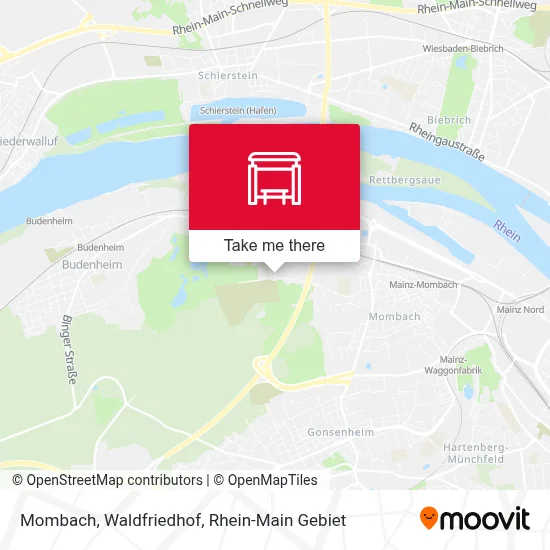 Mombach, Waldfriedhof map