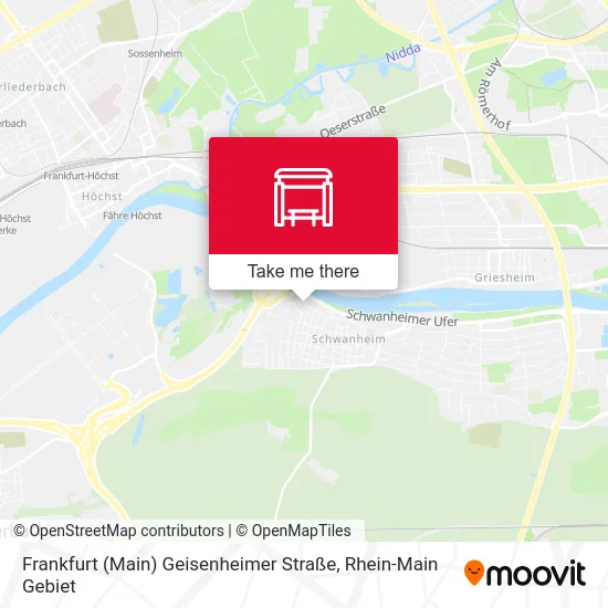 Карта Frankfurt (Main) Geisenheimer Straße