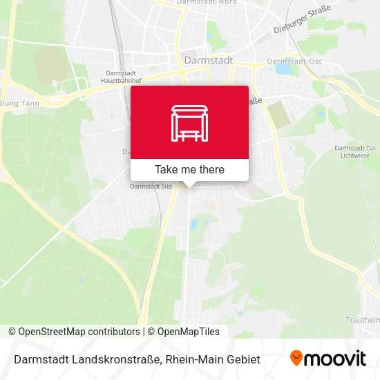 Карта Darmstadt Landskronstraße