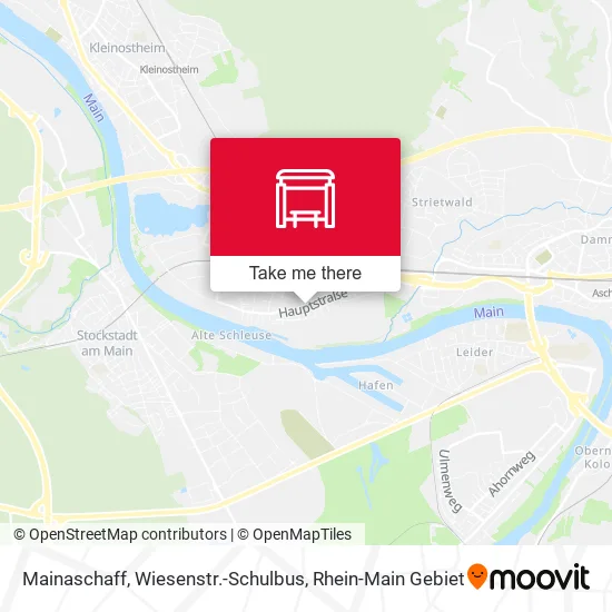 Карта Mainaschaff, Wiesenstr.-Schulbus