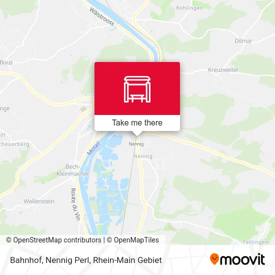 Bahnhof, Nennig Perl map