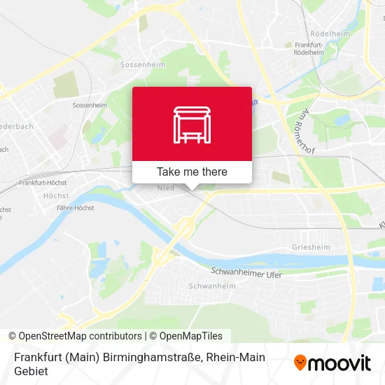 Карта Frankfurt (Main) Birminghamstraße
