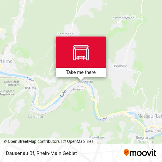 Dausenau Bf map