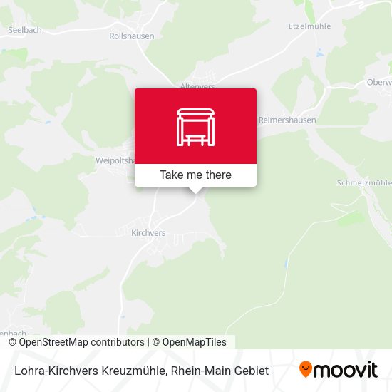 Lohra-Kirchvers Kreuzmühle map