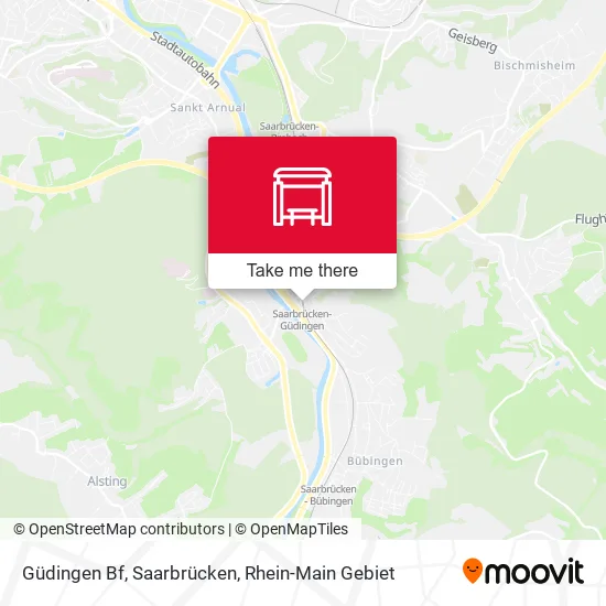 Карта Güdingen Bf, Saarbrücken