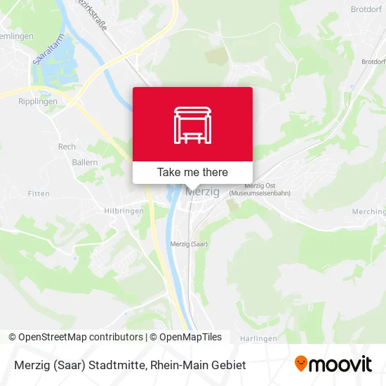 Карта Merzig (Saar) Stadtmitte