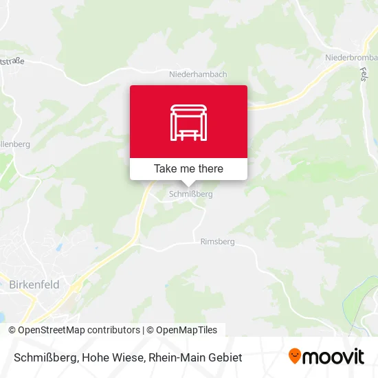 Карта Schmißberg, Hohe Wiese