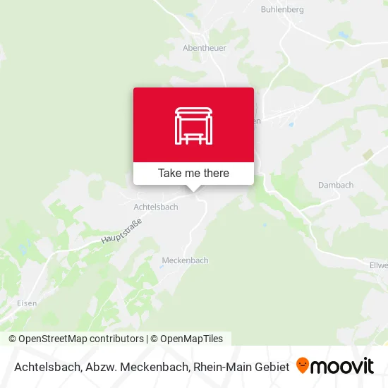 Карта Achtelsbach, Abzw. Meckenbach