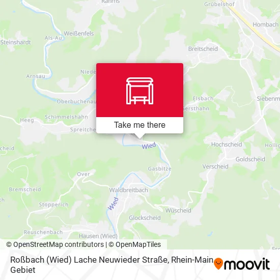 Карта Roßbach (Wied) Lache Neuwieder Straße