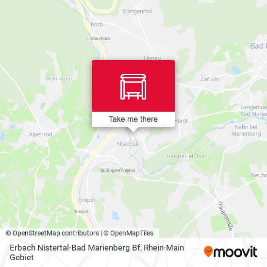 Карта Erbach Nistertal-Bad Marienberg Bf