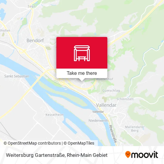 Карта Weitersburg Gartenstraße