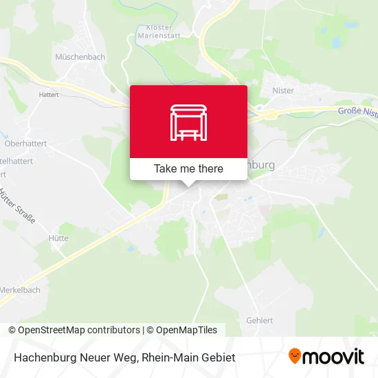 Карта Hachenburg Neuer Weg