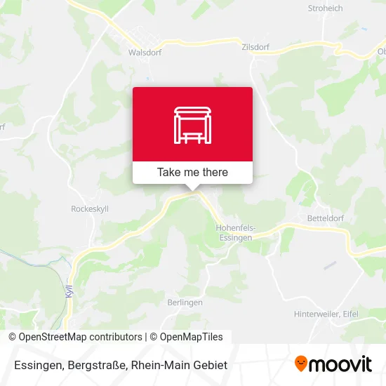 Карта Essingen, Bergstraße