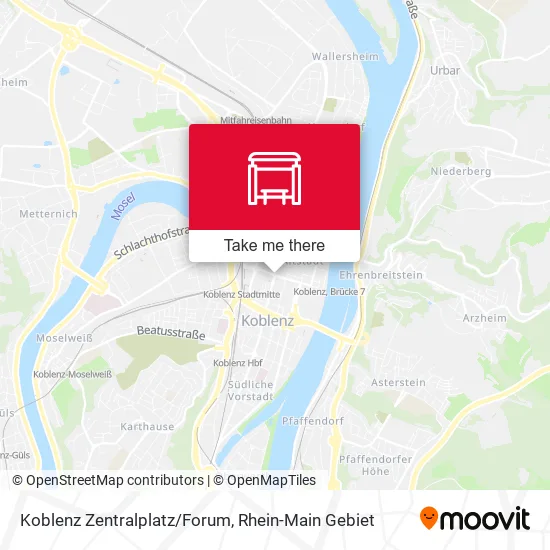 Карта Koblenz Zentralplatz/Forum